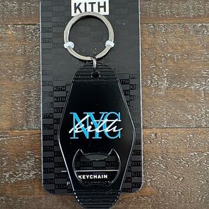 Kith Brand New Black and Blue NYC Keychain